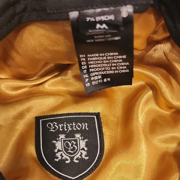 Brixton Men's Black Flat Cap - Picture 3 of 5